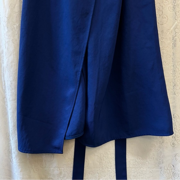 Everlane Japanese goweave wrap dress blue size 2 - Picture 8 of 15